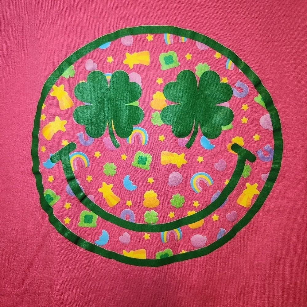 Lucky Charm Smile Long Sleeve Shirt Youth L st patrick